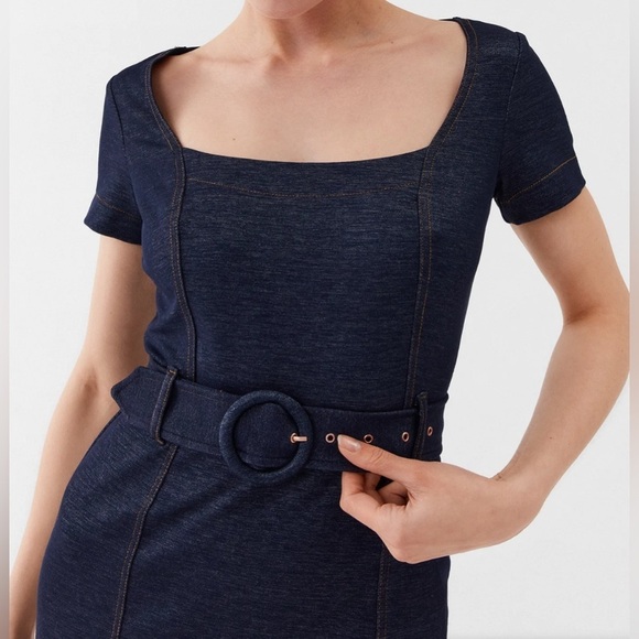 Guess Day Dress Dark Blue Bodycon #6927 - Picture 6 of 7